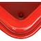Global Industrial 20 Bushel Plastic Bulk Box Truck, Steel Chassis Base, Red, 50-2/5L x 34-3/5W x 35-3/5H 800316RD - alternate 6